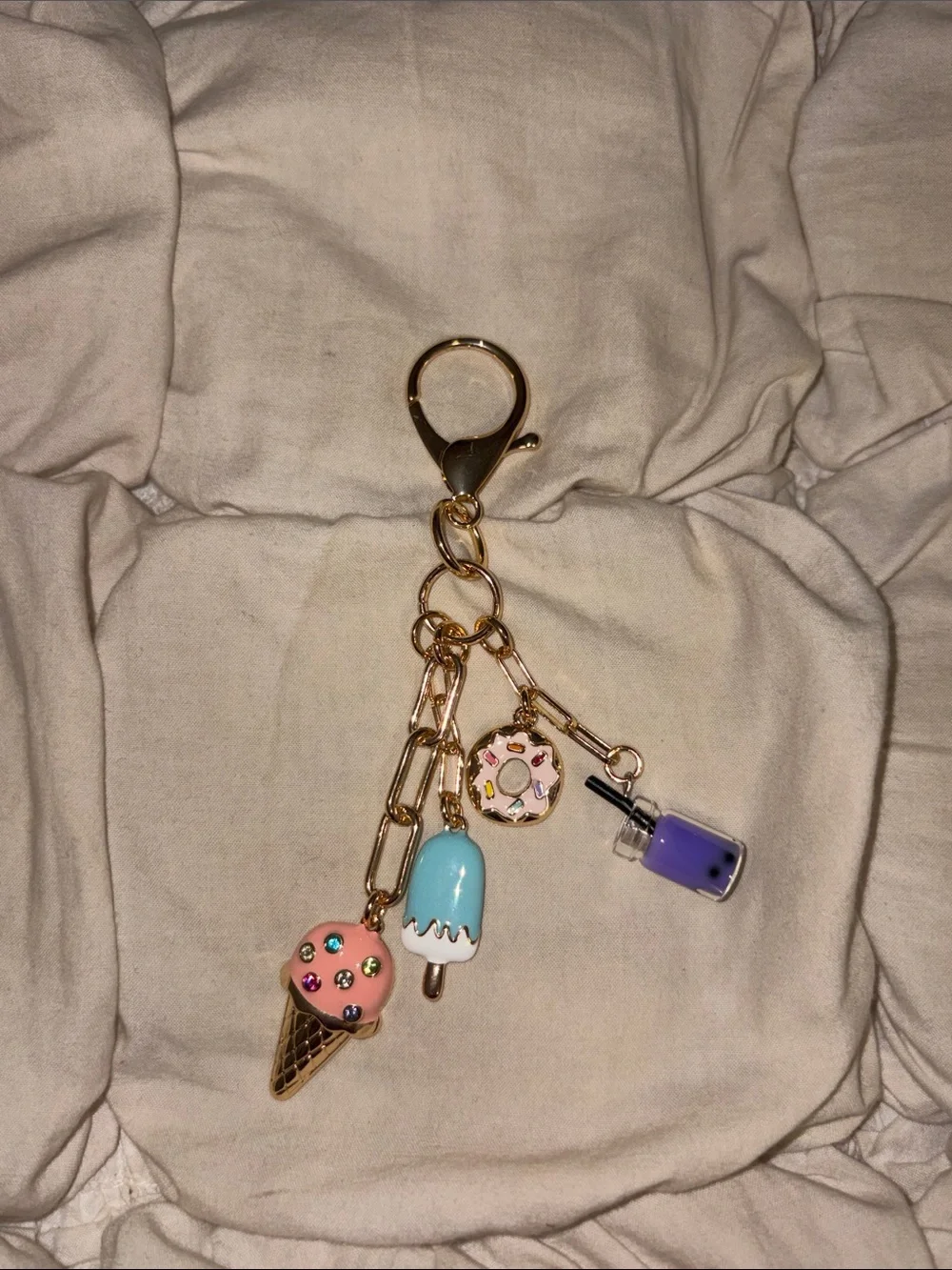 Free People Sweet Treats Dessert Bag Charm Keyring